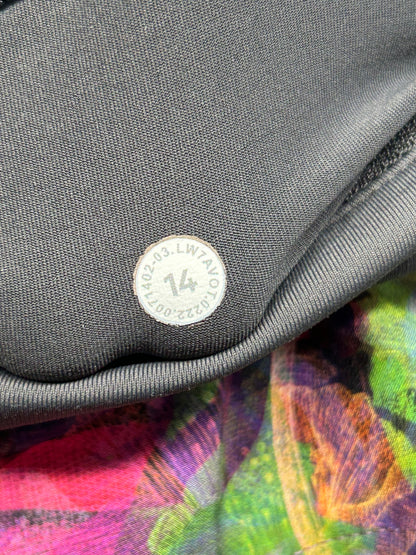Lululemon Speed Up Mid-Rise Lined Short 4" Size 14 Vivid Floral Tone Multi