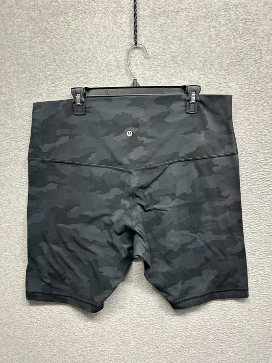 Lululemon Align Super High Rise Short 10" Size 20 Heritage 365 Camo Deep Coal Multi