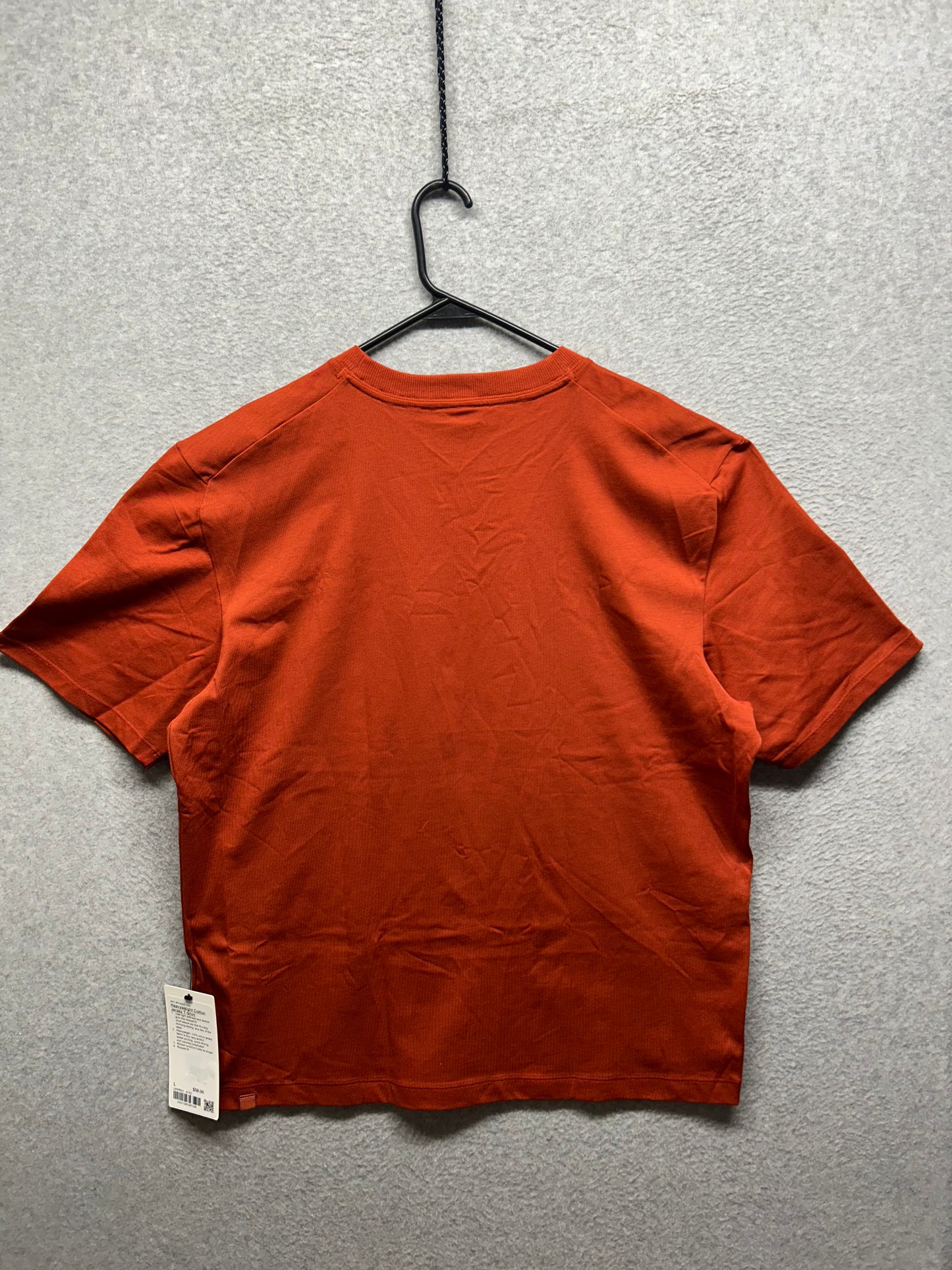 Lululemon Heavyweight Cotton Jersey T-Shirt Size Large Autumn Rust