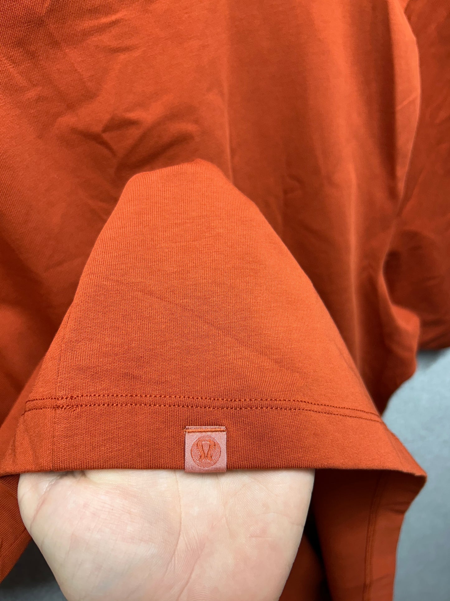 Lululemon Heavyweight Cotton Jersey T-Shirt Size Large Autumn Rust