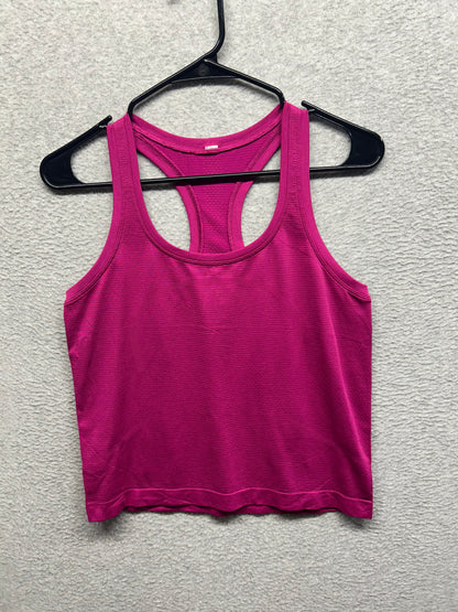 Lululemon Swiftly Tech Racerback Tank Top 2.0 Waist Length Size 8 Jewelled Magenta