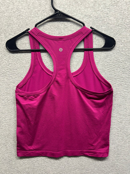 Lululemon Swiftly Tech Racerback Tank Top 2.0 Waist Length Size 8 Jewelled Magenta
