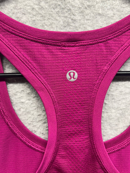 Lululemon Swiftly Tech Racerback Tank Top 2.0 Waist Length Size 8 Jewelled Magenta