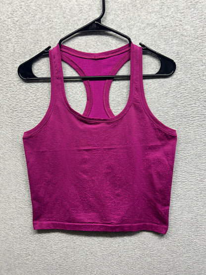 Lululemon Swiftly Tech Racerback Tank Top 2.0 Race Length Size 8 Distorted Noise Neon Magenta Purple