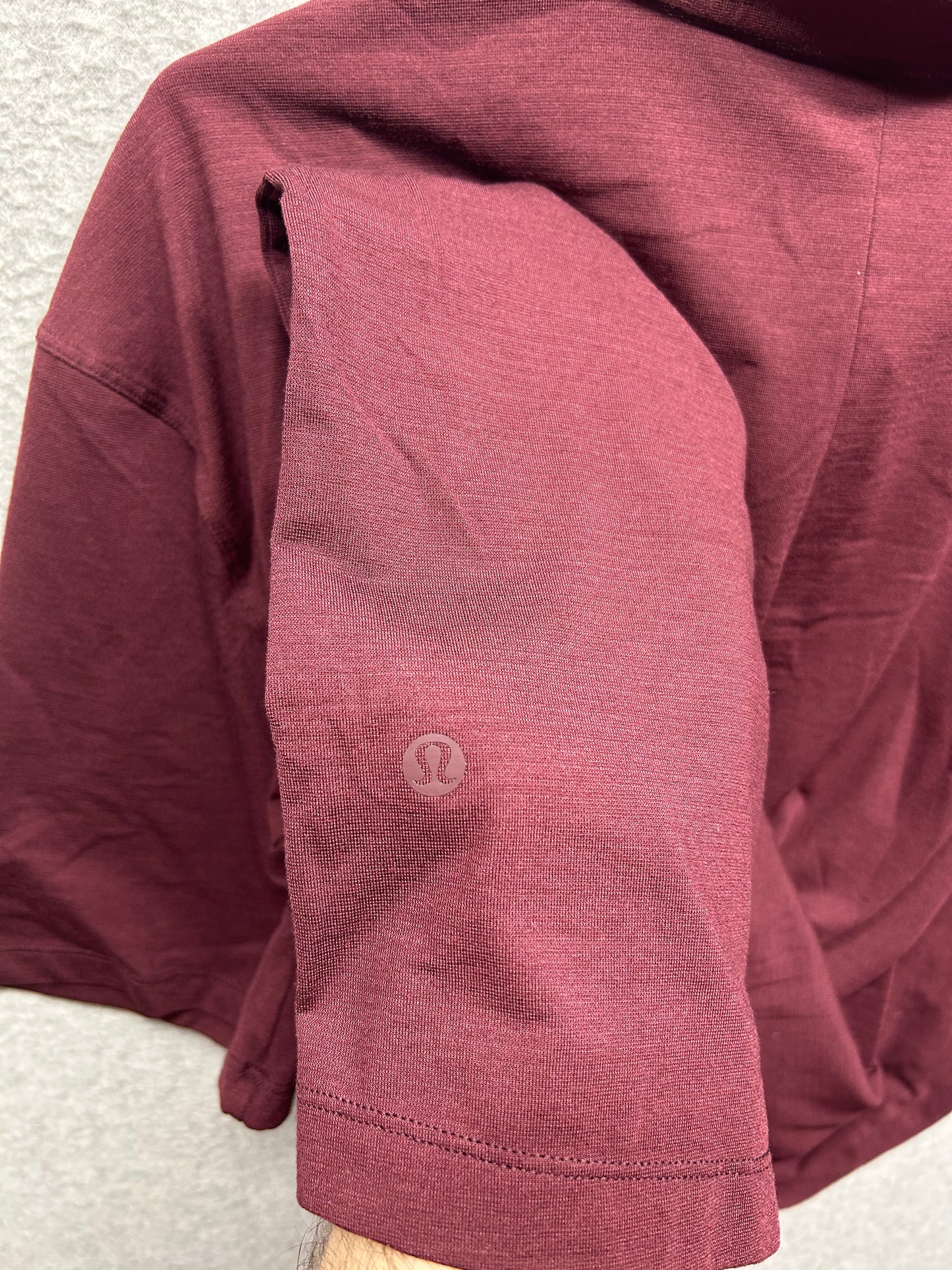 Lululemon Evolution Short Sleeve Polo Shirt Size 2XL Red Cassis