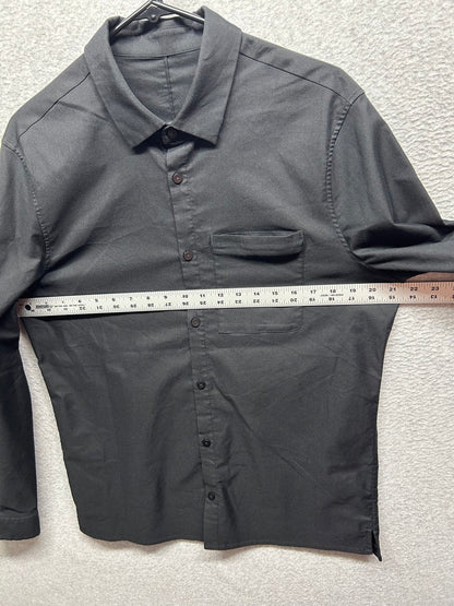 Lululemon Commission Long Sleeve Shirt Size Medium Black