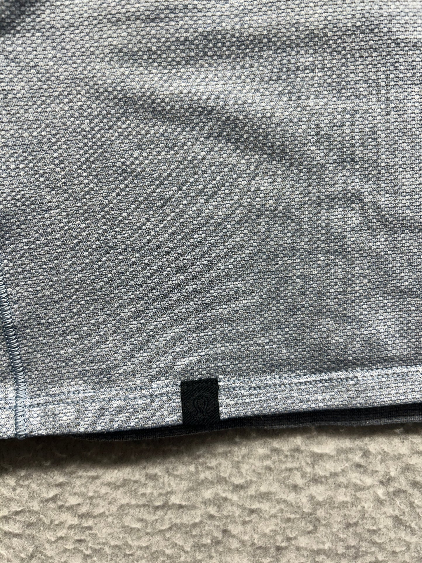 Lululemon Esker Cropped Tank Size 8 Heathered Blue Denim