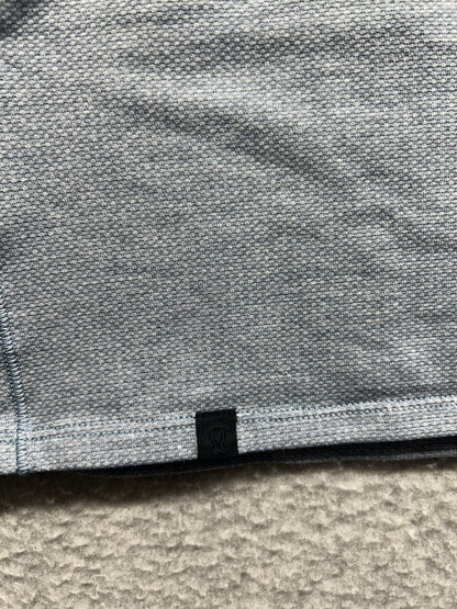 Lululemon Esker Cropped Tank Size 8 Heathered Blue Denim