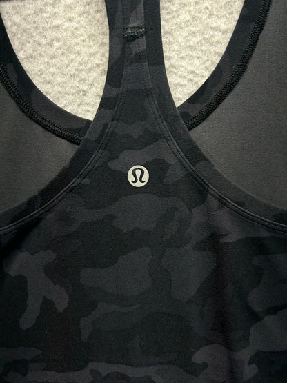 Lululemon Cool Racerback II Nulu Size 8 Heritage 365 Camo Deep Coal Multi