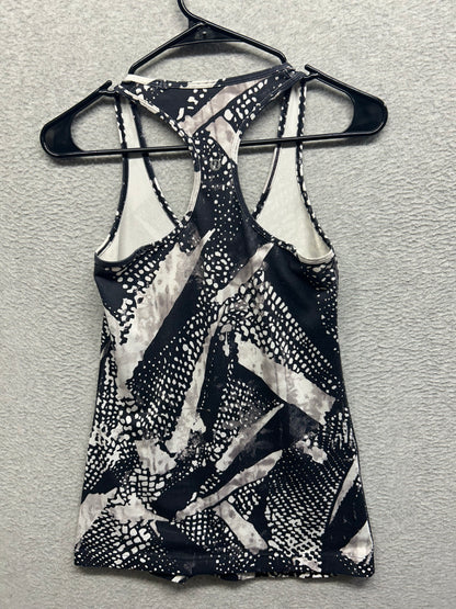 Lululemon Cool Racerback Size 8 Static Mist White Black