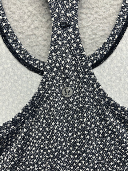 Lululemon Cool Racerback II Size 8 Frozen Fizz White Black