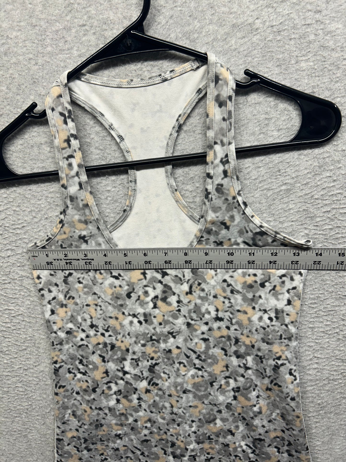 Lululemon Cool Racerback Size 8 Not So Petite Fleur Silver Spoon