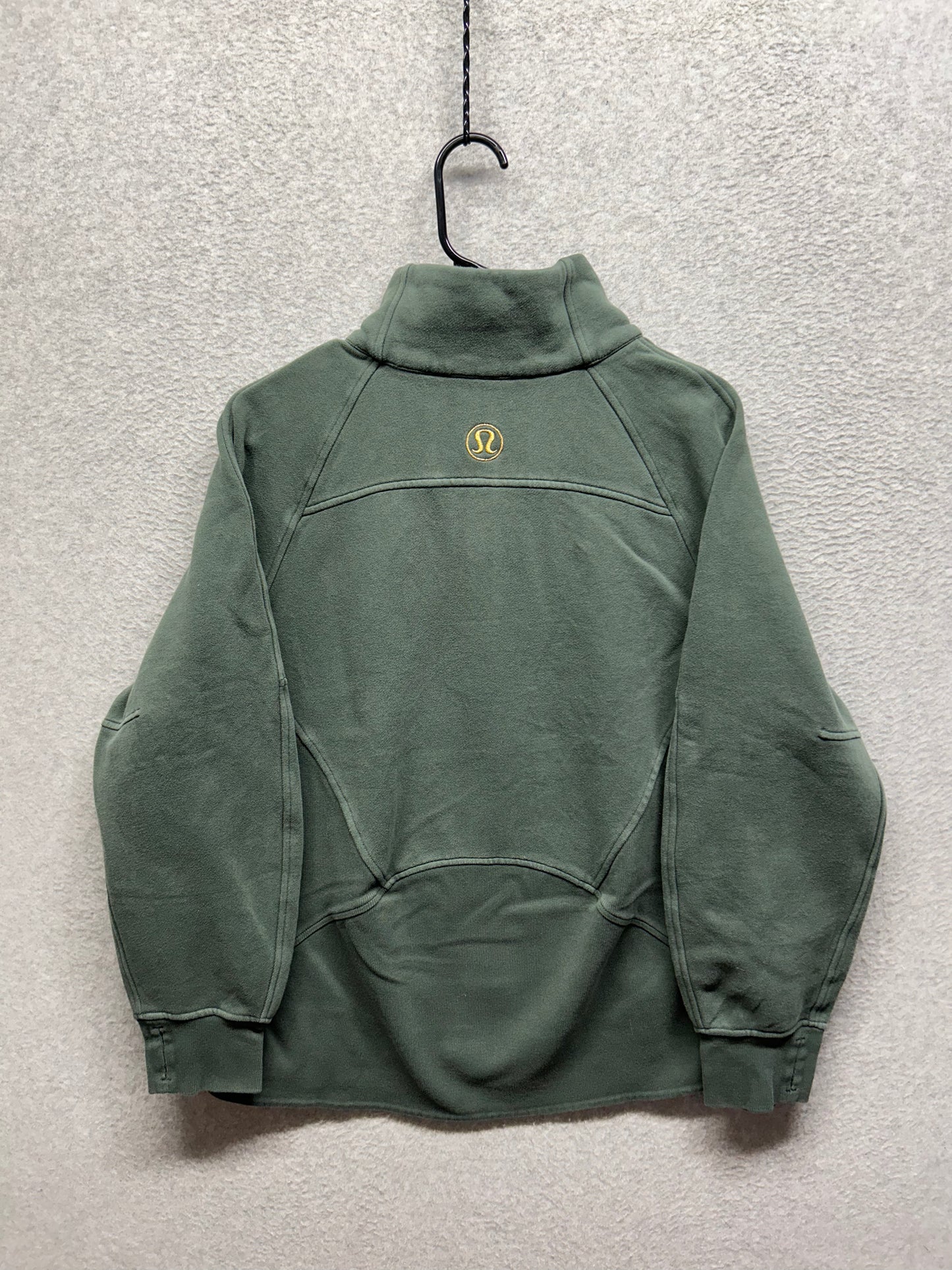 Lululemon Scuba Oversized Funnel-Neck Half Zip Long Size M/L Dark Forest / Gold