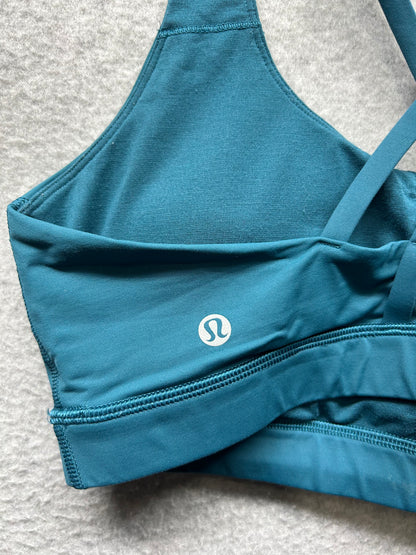 Lululemon Energy Bra Bermuda Teal Size 10