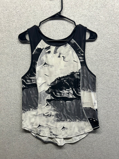 Lululemon Sculpt Tank Size 6 Biggie Pigment Wave White Black