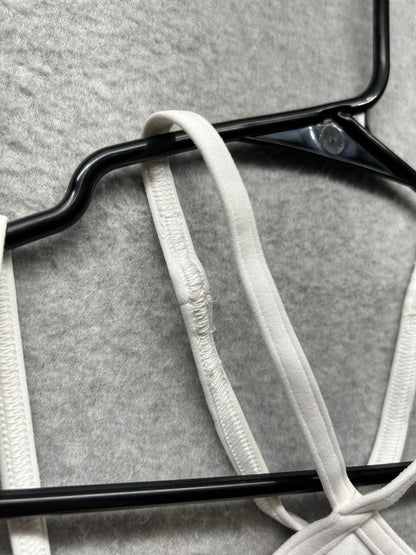 Lululemon Flow Y Strappy Bra Nulu Size 4 White