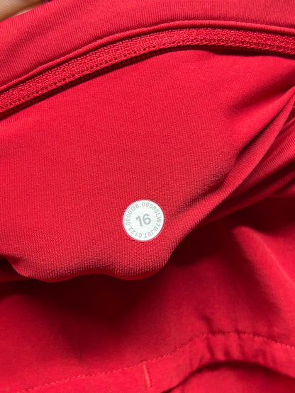 Lululemon Speed Up High-Rise Short 4" Size 16 Dark Red