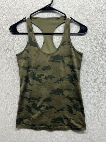 Lululemon Cool Racerback Size 10 Savasana Camo 20cm Fatigue Green