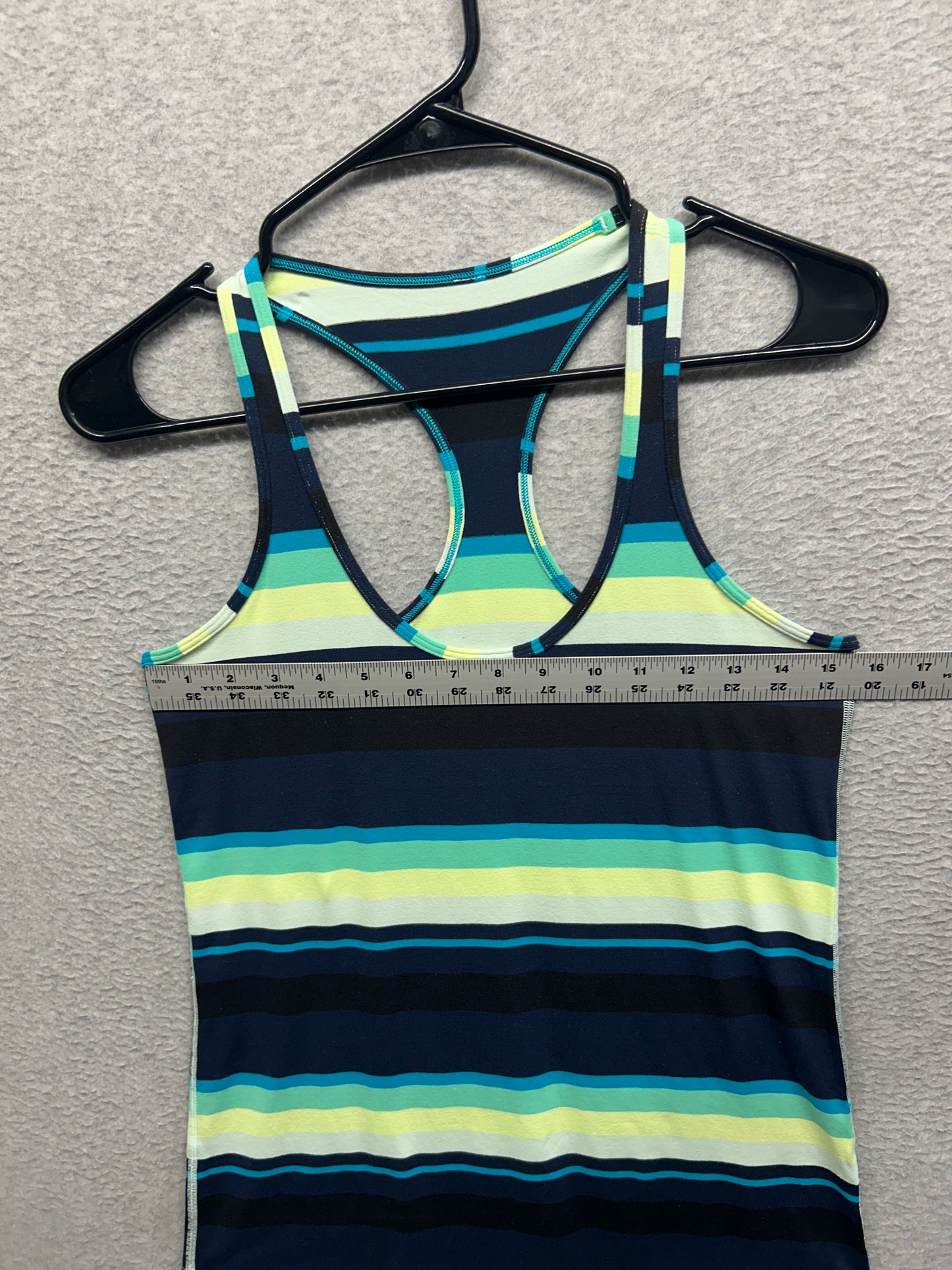 Lululemon Cool Racerback Size 10 Assorted Stripe Surge