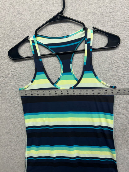 Lululemon Cool Racerback Size 10 Assorted Stripe Surge