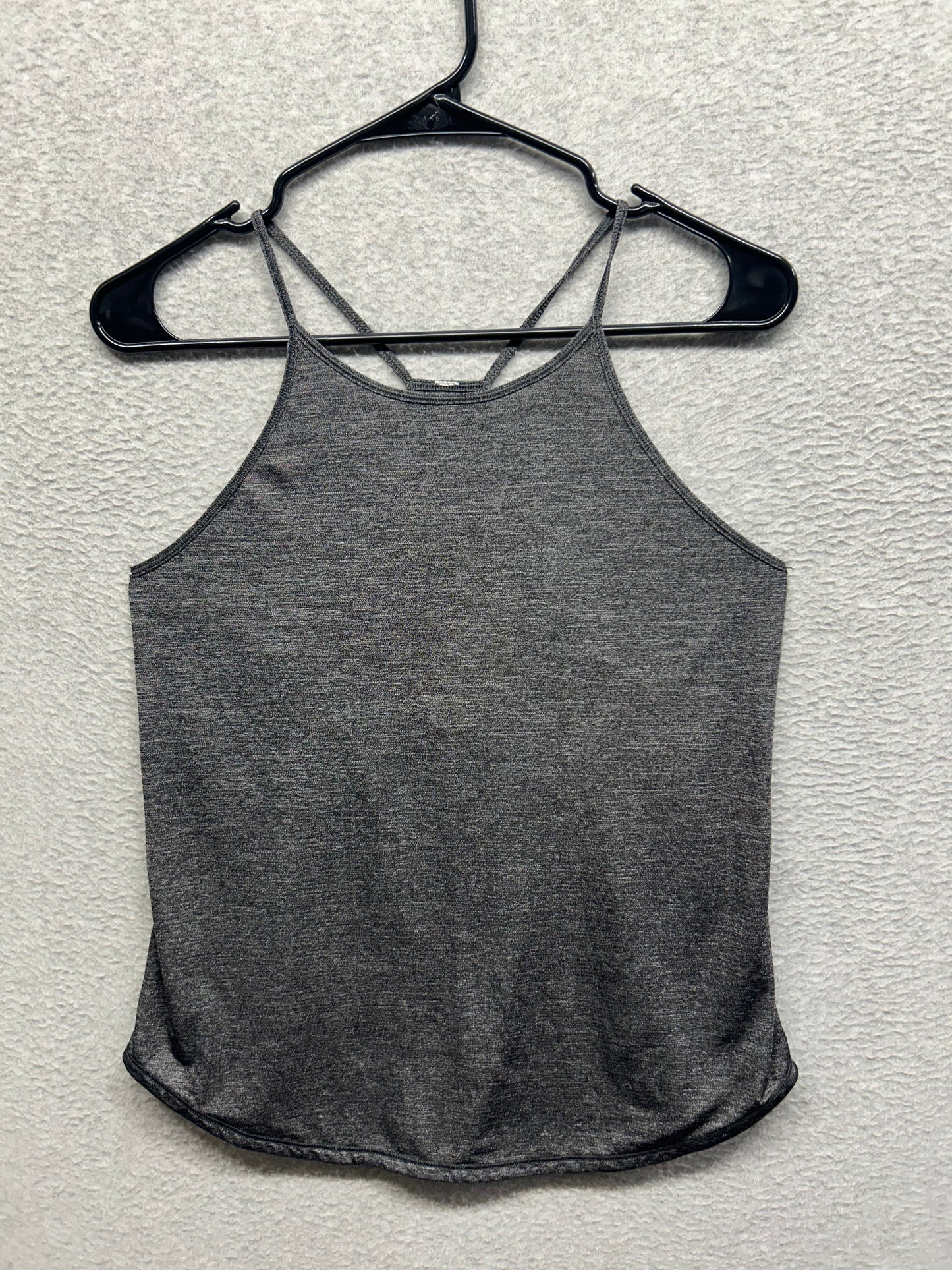 Lululemon Fast As Light Singlet Size 10 Heathered Black