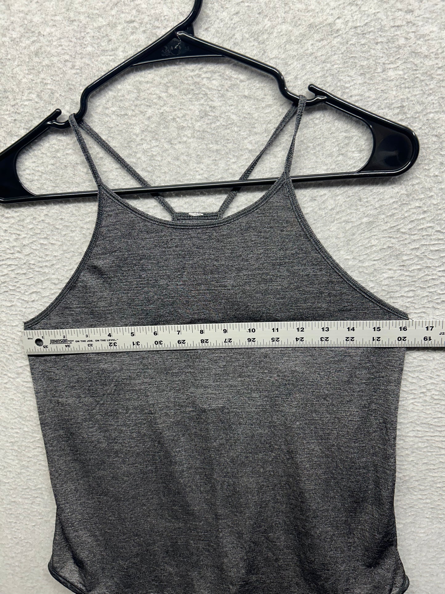 Lululemon Fast As Light Singlet Size 10 Heathered Black
