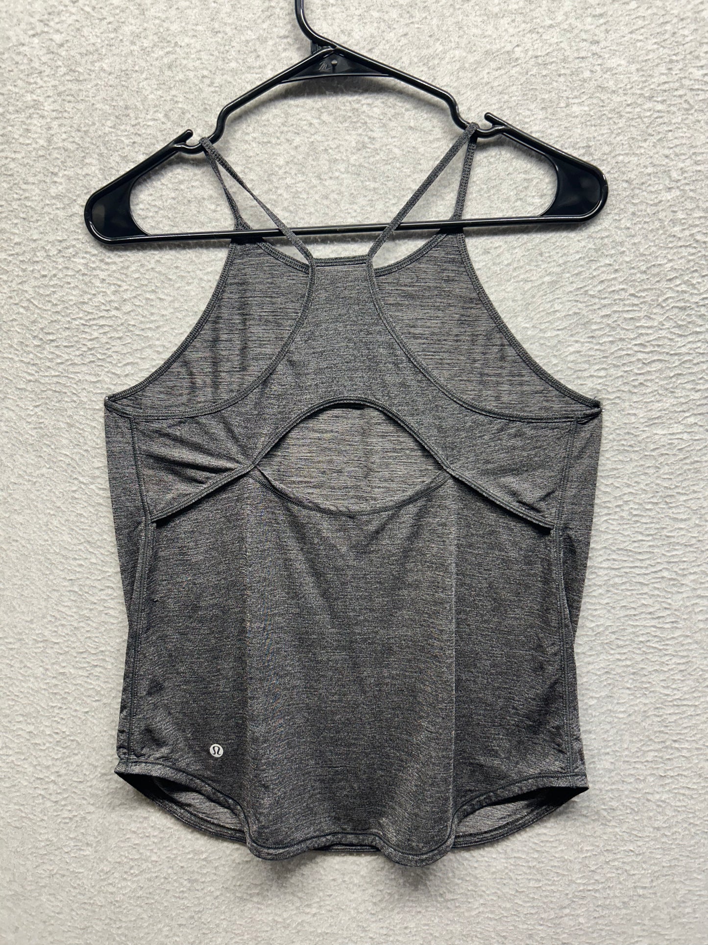 Lululemon Fast As Light Singlet Size 10 Heathered Black