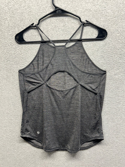 Lululemon Fast As Light Singlet Size 10 Heathered Black