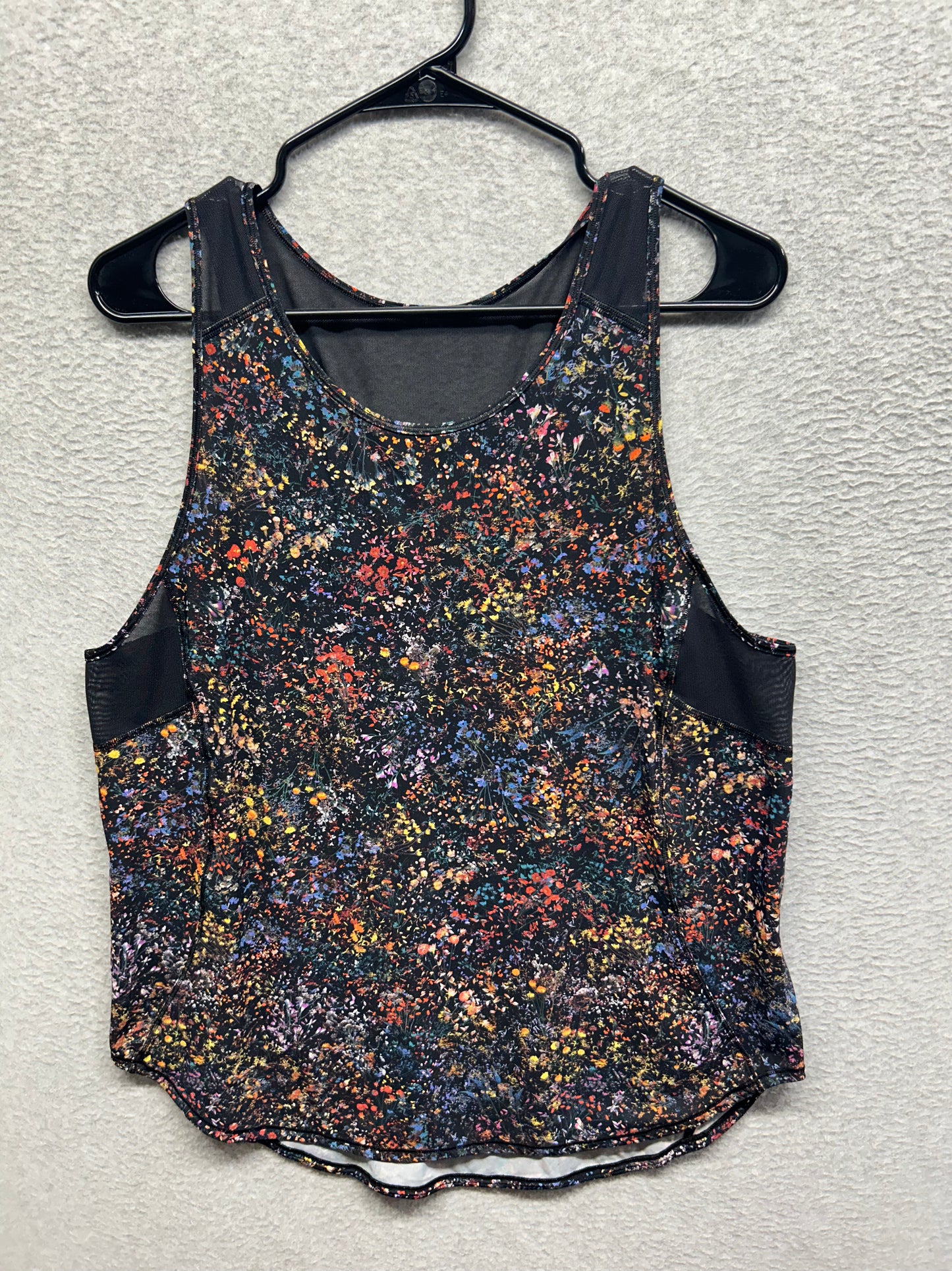 Lululemon Sculpt Tank Top Back Vent Size 10 Floral Spray Multi