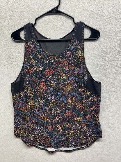 Lululemon Sculpt Tank Top Back Vent Size 10 Floral Spray Multi