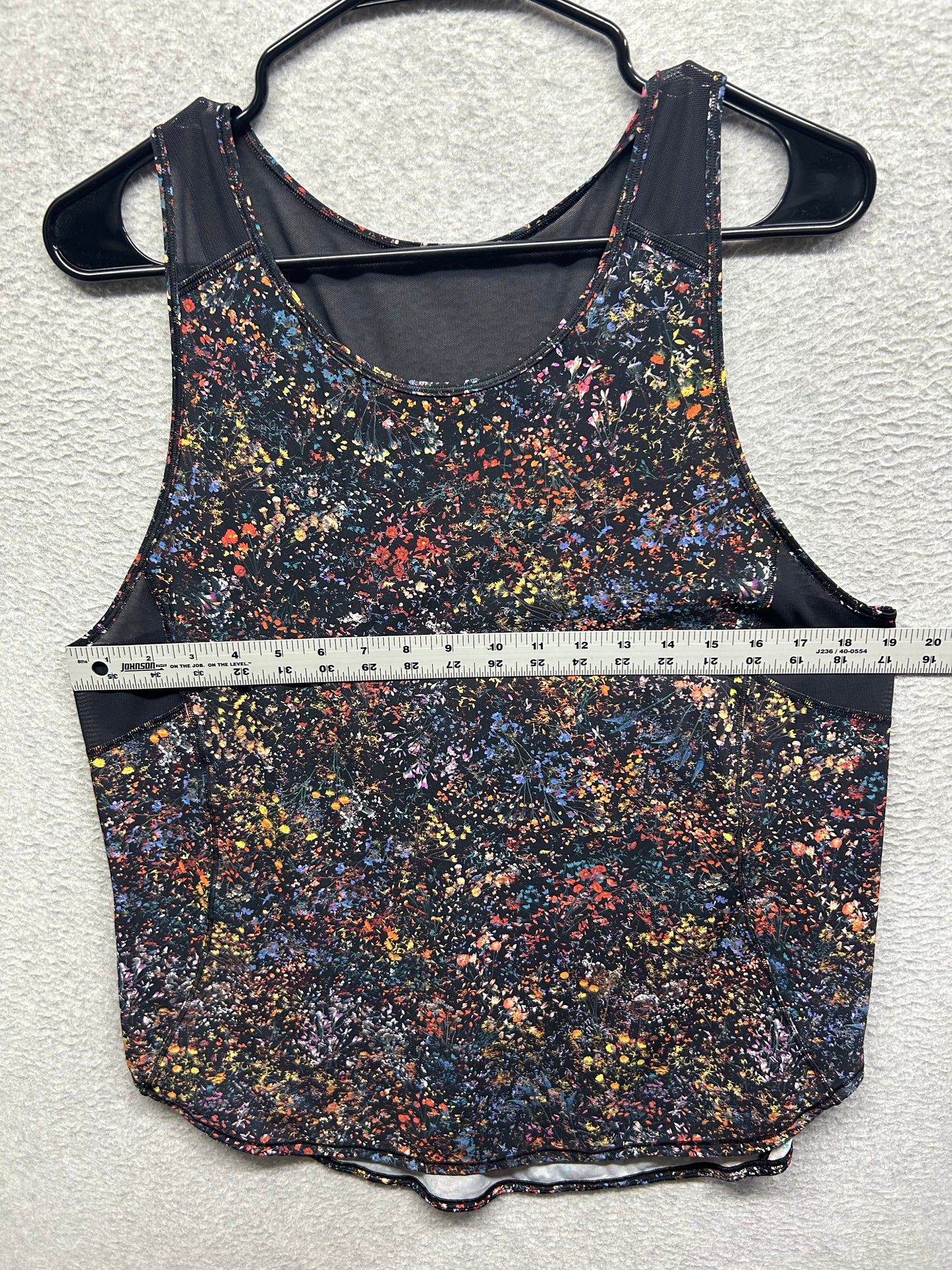 Lululemon Sculpt Tank Top Back Vent Size 10 Floral Spray Multi