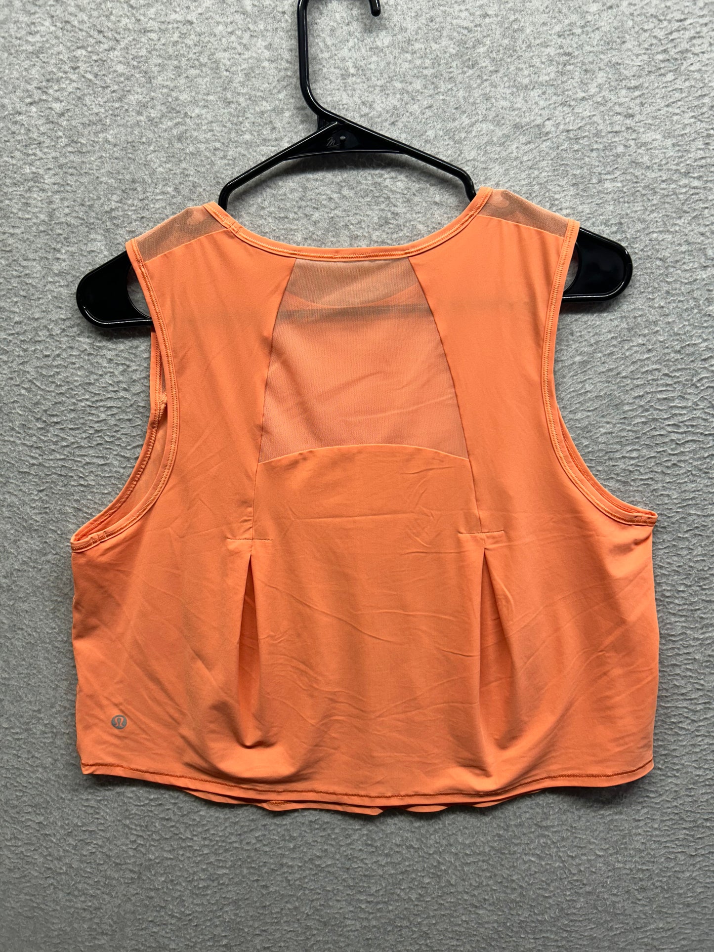 Lululemon Sculpt Cropped Tank Top Size 10 Sunny Coral