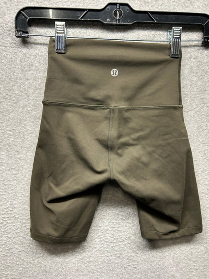 Lululemon Wunder Train High Rise Short 7" Size 0 Green