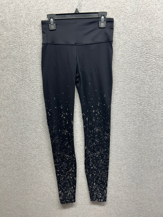Lululemon Speed Wunder Tight 28" Speckle Shine Size 4 Black / Deep Coal / Silver