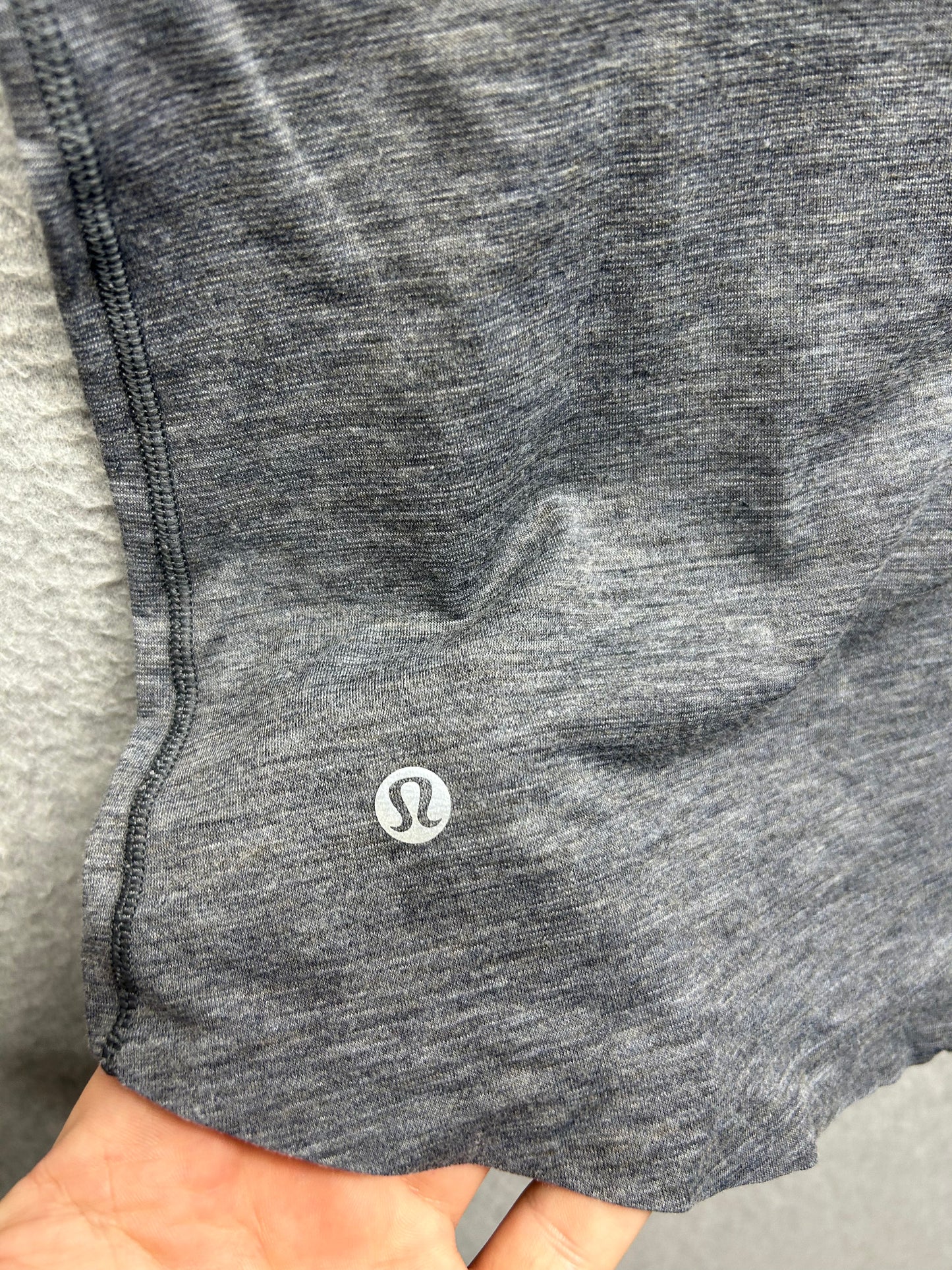 Lululemon Low Cut Cropped Tank Size 10 Gray