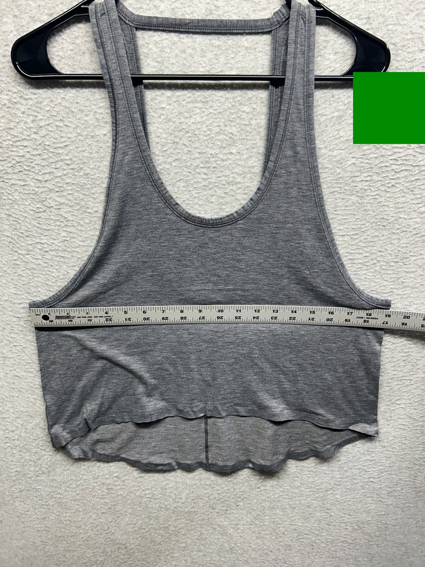 Lululemon Low Cut Cropped Tank Size 10 Gray