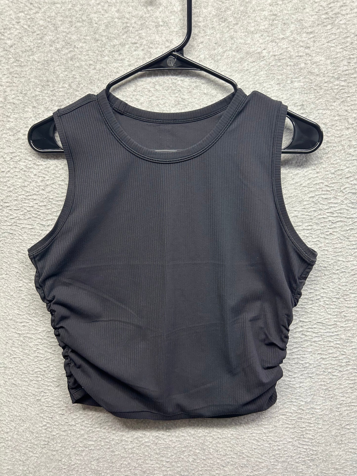 Lululemon All It Takes Ribbed Side Cinch Tank Size 8-10 Black