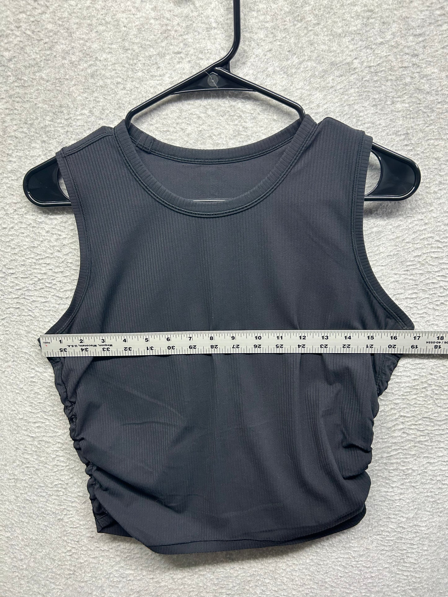Lululemon All It Takes Ribbed Side Cinch Tank Size 8-10 Black