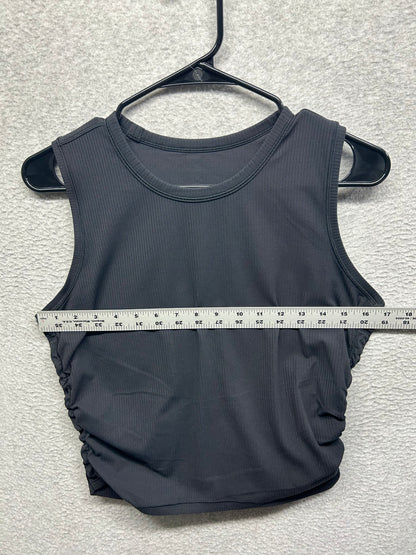 Lululemon All It Takes Ribbed Side Cinch Tank Size 8-10 Black