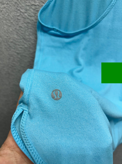 Lululemon 105 F Singlet Size 8 Angel Blue