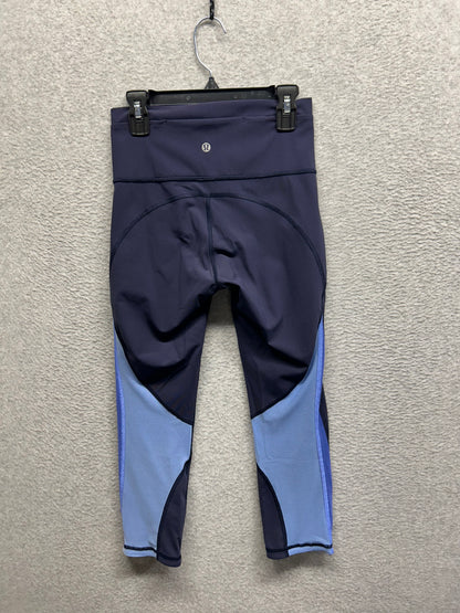 Lululemon Mix & Mesh Crop 21" Size 4 Midnight Navy