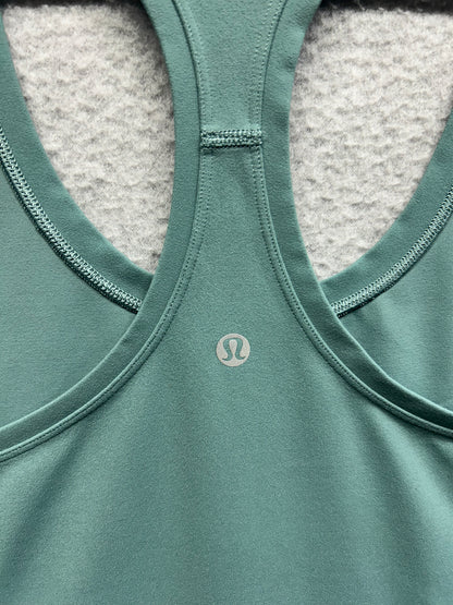 Lululemon Cool Racerback Tank Top Nulu Size 14 Tidewater Teal