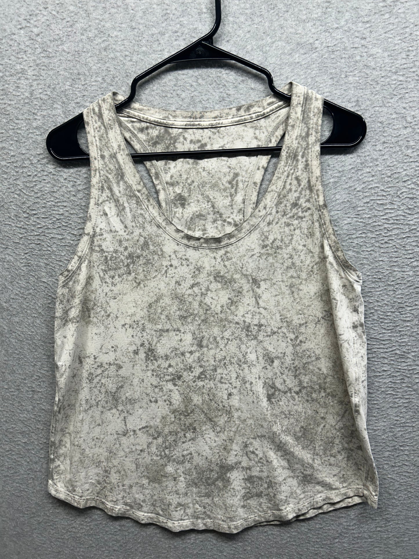 Lululemon Love Tank Top Size 12/14 Cirrus Wash White Opal Raw Linen Rover