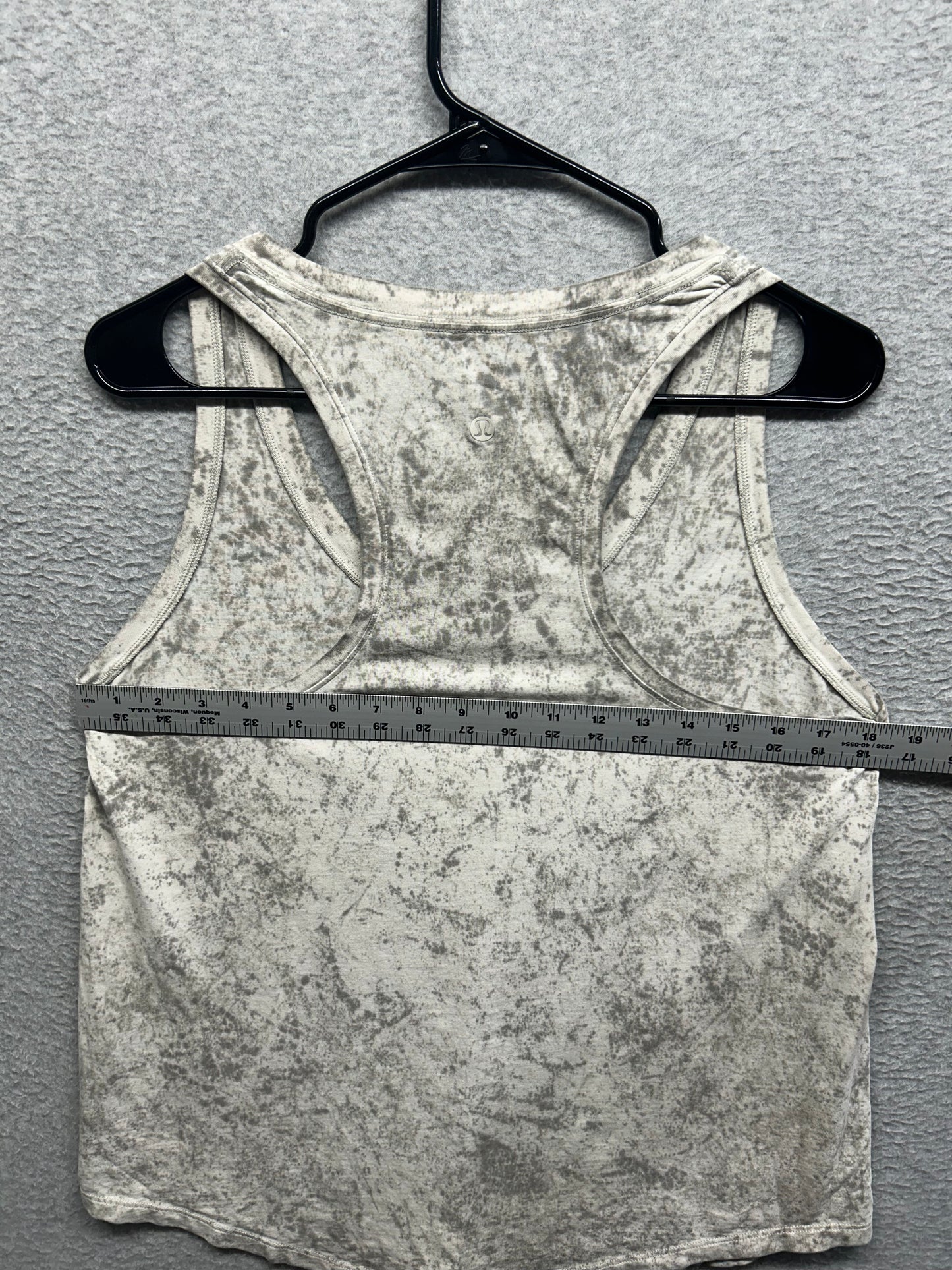 Lululemon Love Tank Top Size 12/14 Cirrus Wash White Opal Raw Linen Rover