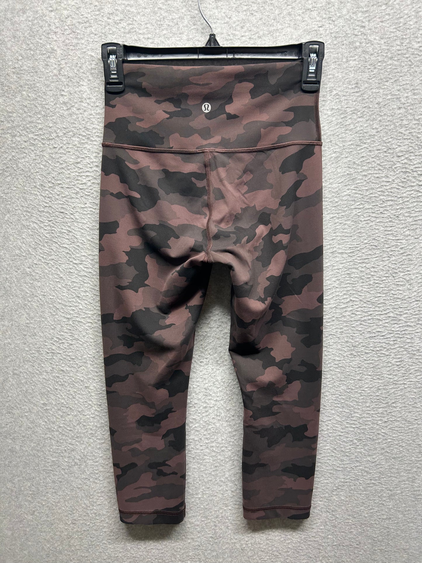 Lululemon Wunder Train High-Rise Crop 21" Size 6 Heritage 365 Camo Brown Earth Multi
