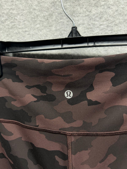 Lululemon Wunder Train High-Rise Crop 21" Size 6 Heritage 365 Camo Brown Earth Multi