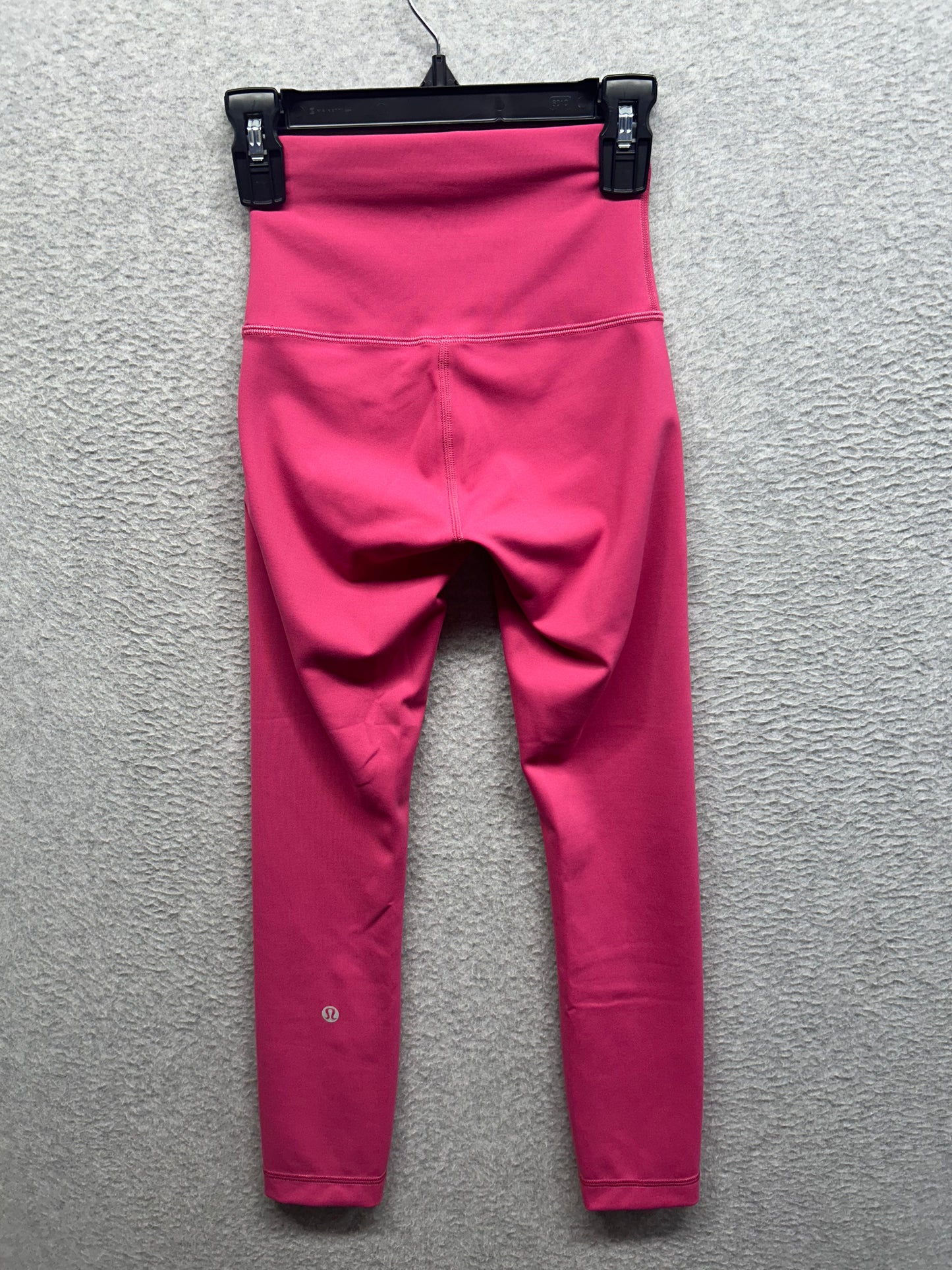 Lululemon Wunder Train High-Rise Crop 23" Size 0 (Square) Raspberry Coulis