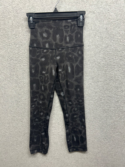 Lululemon Align High-Rise Crop 21" Size 0 (Square) Spray Leopard Black Multi