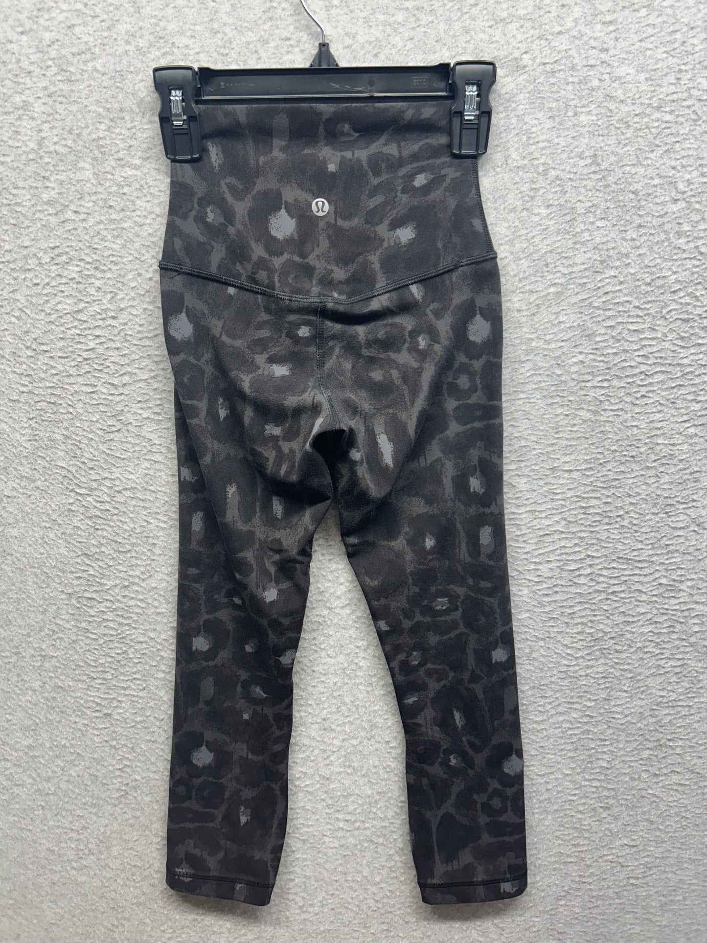 Lululemon Align High-Rise Crop 21" Size 0 (Square) Spray Leopard Black Multi