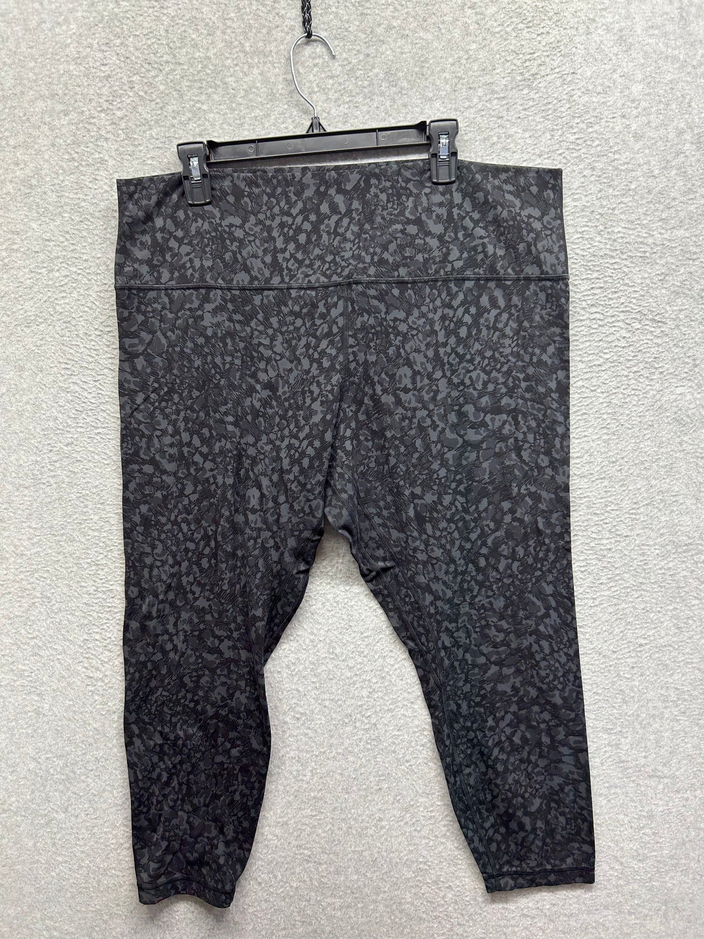 Lululemon Align Pant II 25" Size 20 Wild Thing Camo Deep Coal Multi